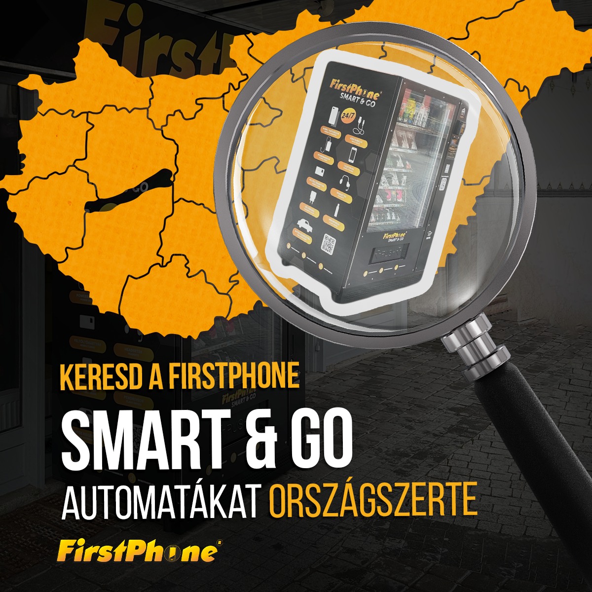 Hledej automaty FirstPhone Smart & Go po celé Evropě 😎📢