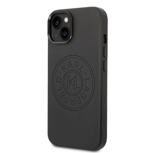 Apple iPhone 14 Plus Karl Lagerfeld PU Leather Perforated Logo pouzdro (Černá) – KLHCP14MFWHK