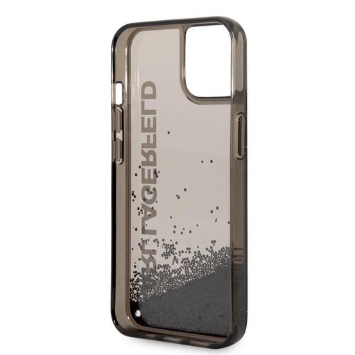 Apple iPhone 14 Plus Karl Lagerfeld Liquid Glitter pouzdro (Černá) – KLHCP14MLCKVK
