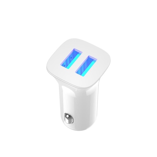 XO CC31 autní nabíječka (2xUSB port), bílá