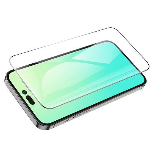 Apple iPhone 13 Pro Max / 14 Plus (6,7) Hoco full screen silk tvrzené sklo celý na displej, černá