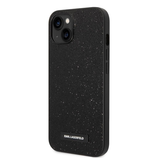 Apple iPhone 14 Plus Karl Lagerfeld Glitter Plague pouzdro (Černá) – KLHCP14MG2ELK