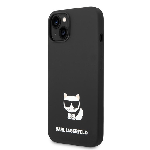 Apple iPhone 14 Plus Karl Lagerfeld Liquid Silicone Choupette pouzdro (Černá) – KLHCP14MSLCTBK