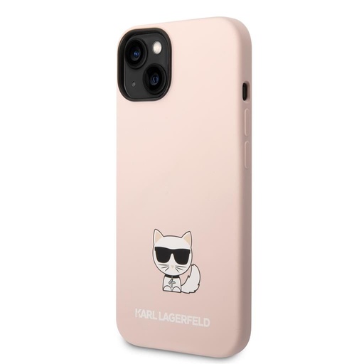 Apple iPhone 14 Plus Karl Lagerfeld Liquid Silicone Choupette pouzdro (Růžová) – KLHCP14MSLCTPI