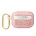 AirPods Pro Guess Glitter Flakes Metal Logo pouzdro (Růžová) - GUAPHGGSHP