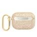 AirPods Pro Guess Glitter Flakes Metal Logo pouzdro (Zlatá) - GUAPHGGSHD