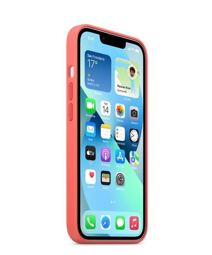 Apple iPhone 13 Silicone Magsafe tovární zadní kryt (Růžová)