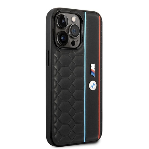 Apple iPhone 14 Pro BMW M Hexagon vzorovaný pouzdro (Černá) - BMHCP14L22PGVK