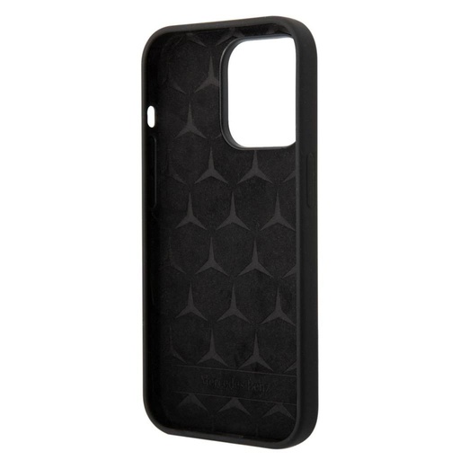 Apple iPhone 14 Pro Mercedes liquid silicone zadní kryt (Černá)