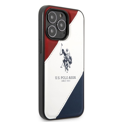 Apple iPhone 14 Pro U.S. Polo double horse zadní kryt (červená/bílá/modrá) - USHCP14LPSO3