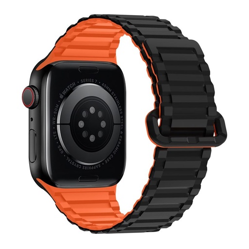Apple Watch 38 / 40 / 41 mm Hoco WA06 flexibilní magnetický silikonový řemínek černá