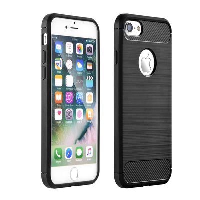 Apple iPhone 6 / iPhone 6S forcell carbon zadní kryt (Černá)