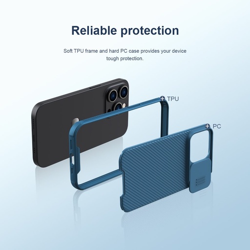 Apple iPhone 14 Pro Nillkin CamShield Pro MagSafe zadní kryt (Černá)