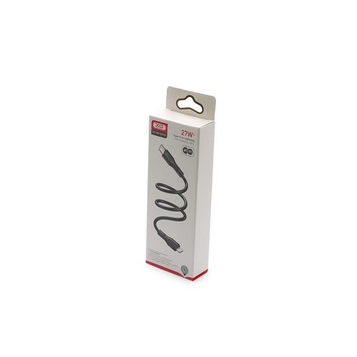 XO NBQ231A Rock Series USB-C–Lightning datový kabel (Černá) – 27W