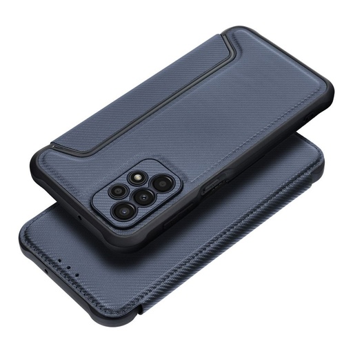Samsung Galaxy A23 5G Razor magnetický odolný proti nárazu knížkové pouzdro (Modrá)