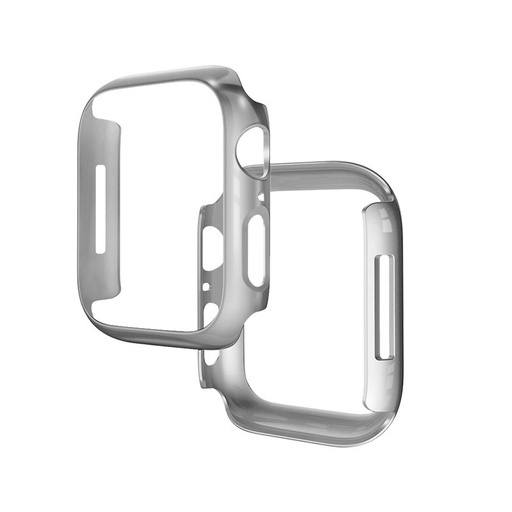 Apple Watch 7 41mm / Watch 8 41mm Hoco WS6 Shadow series pouzdro (Stříbrná)