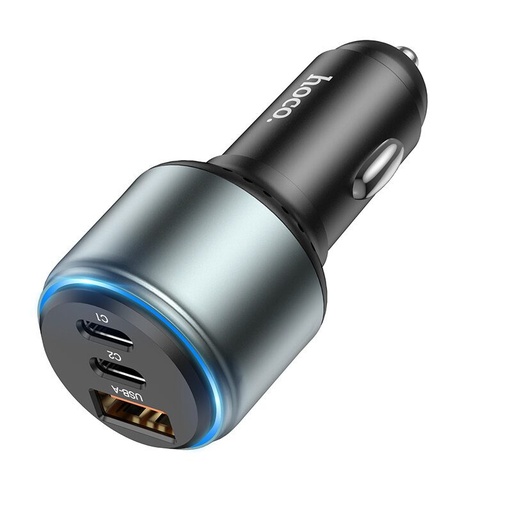 Hoco NZ9 Autní nabíječka 95W s celkovým výkonem (Type-C1:65W,Type-C2:30W,USB-A:18W) černá