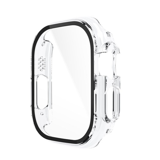 Apple Watch Ultra Hoco WS6 Shadow series pouzdro integrovaný s ochranou displeje (Průhledný)