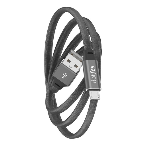 Dotfes A02M LED s indikátorem microUSB kabel, černá