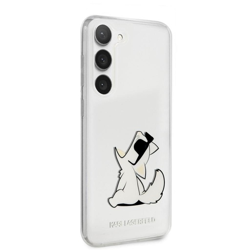 Samsung Galaxy S23+ Karl Lagerfeld PC/TPU Choupette Eat pouzdro (Průhledný) – KLHCS23MCFNRC