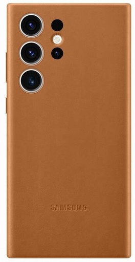 Samsung Galaxy S23 Ultra Leather pouzdro (Hnědá)