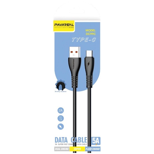 Pavareal DC99C type-C kabel černá