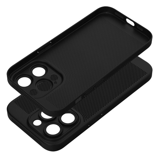 Apple iPhone 14 Pro Breezy děrovaný plast zadní kryt (Černá)