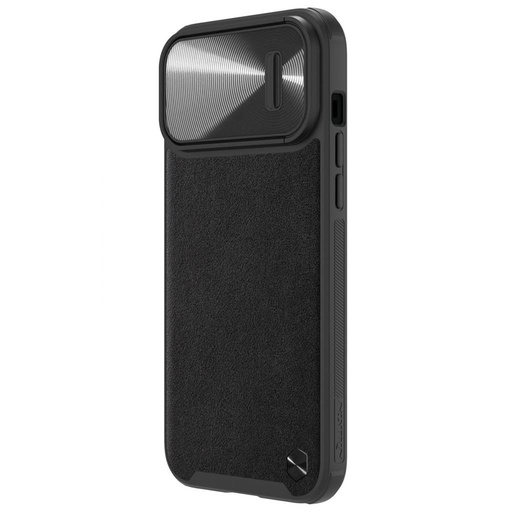 Apple iPhone 14 Pro Nillkin CamShield Leather S MagSafe zadní kryt (Černá)