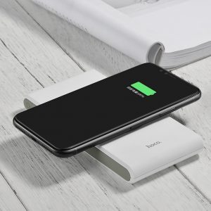 Hoco B32 power bank (bezdrátový nabíjení), 8000 mAh, 2,1A, černá