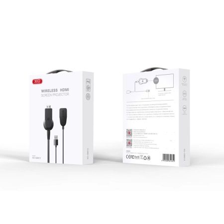 XO GB012 bezdrátový HDMI-adapter (Černá) – zrcadlení obrazu pro chytrá zařízení