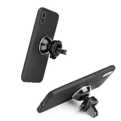 Xiaomi Redmi Note 12 Pro Plus 5G liquid silicone magnetický držák do auta kompatibilní zadní kryt (Černá)