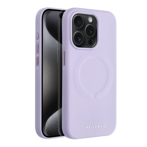 Apple iPhone 15 Pro Roar Leather magsafe zadní kryt (Fialová)