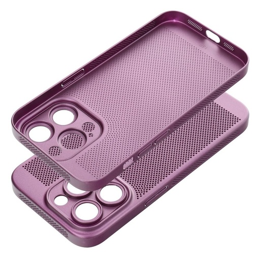 Apple iPhone 15 Plus Breezy děrovaný plast zadní kryt (Fialová)