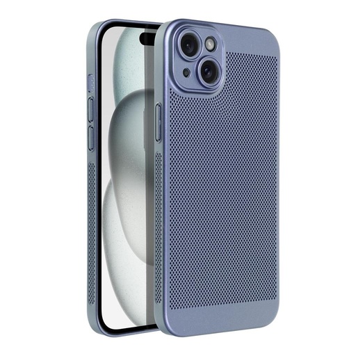 Apple iPhone 15 Plus Breezy děrovaný plast zadní kryt (Modrá)