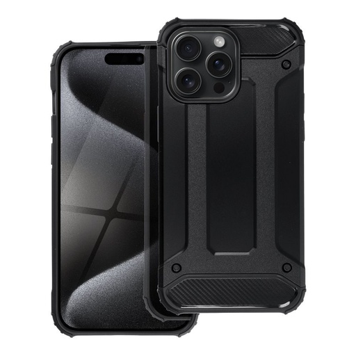 Apple iPhone 15 Pro Max armor odolný proti nárazu zadní kryt (Černá)