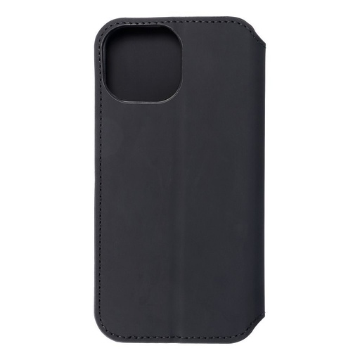 Apple iPhone 15 Dual pocket knížkové pouzdro (Černá)