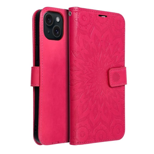 Apple iPhone 15 Plus Forcell MEZZO otevírací pouzdro (Magenta)