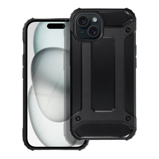 Apple iPhone 15 armor odolný proti nárazu zadní kryt černá (Černá)