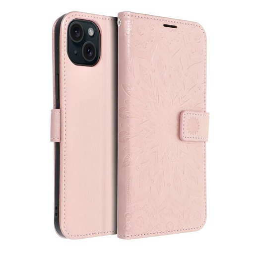 Apple iPhone 15 Plus Forcell MEZZO otevírací pouzdro (Rosegold)
