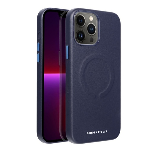 Apple iPhone 13 Pro Max Roar Leather magsafe zadní kryt (Modrá)