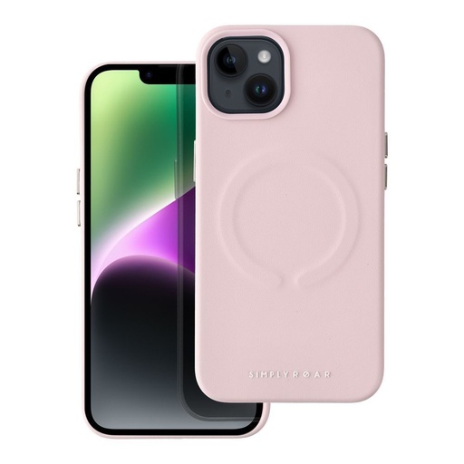 Apple iPhone 13 Roar Leather magsafe zadní kryt (Růžová)