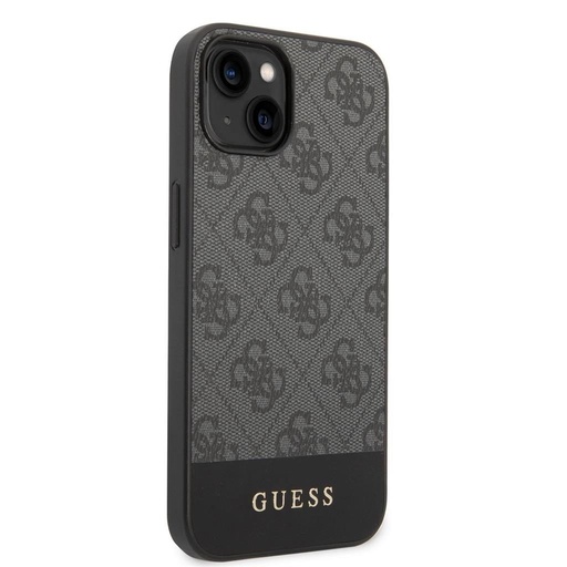 Apple iPhone 14 Plus Guess 4G Stripe pouzdro (Šedá) - GUHCP14MG4GLGR
