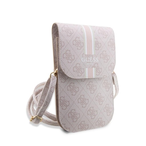 Guess 4G Printed Stripe Phone Bag (Růžová) - GUWBP4RPSP