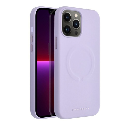 Apple iPhone 13 Pro Max Roar Leather magsafe zadní kryt (Fialová)