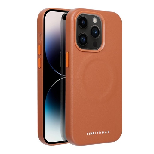 Apple iPhone 14 Pro Roar Leather magsafe zadní kryt (Hnědá)