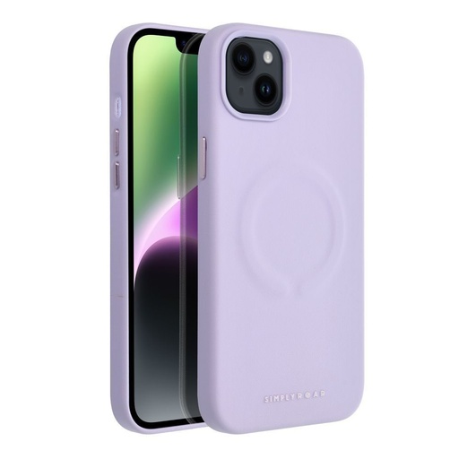 Apple iPhone 14 Plus Roar Leather magsafe zadní kryt (Fialová)