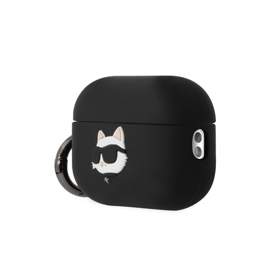 Karl Lagerfeld 3D Logo NFT Choupette Head Silicone pouzdro AirPods Pro 2 (Černá) - KLAP2RUNCHK