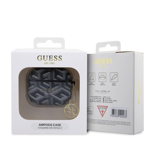 Guess PU G Cube Charm pouzdro AirPods 3 (Černá) - GUA3PGCE4CK