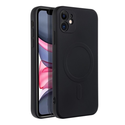 Apple iPhone 11 Silicone mag cover magsafe zadní kryt (Černá)