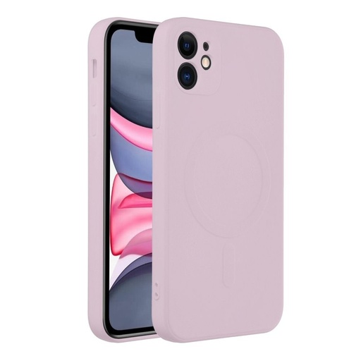 Apple iPhone 11 Silicone mag cover magsafe zadní kryt (Růžová)